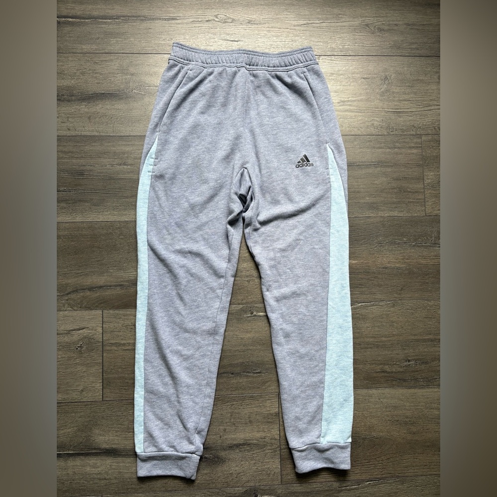 Adidas Womens Blue Two-Tone Jogger Sweat Pants Size Small